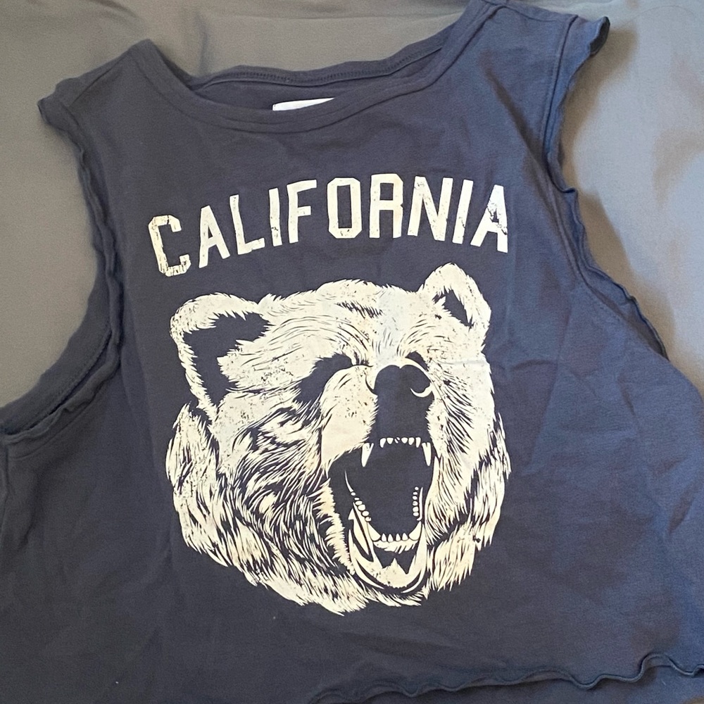 Brandy Dupe California Bear cropped tank